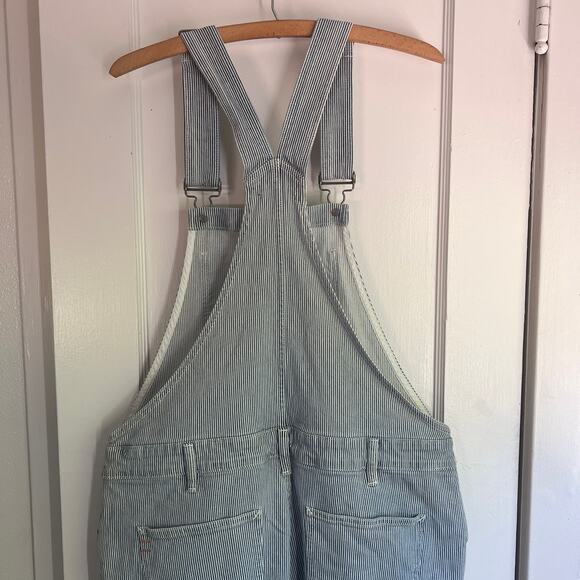 HATCH The Railroad Stripe Overalls Maternity Pregnancy Utility Jeans Size M - Picture 11 of 11